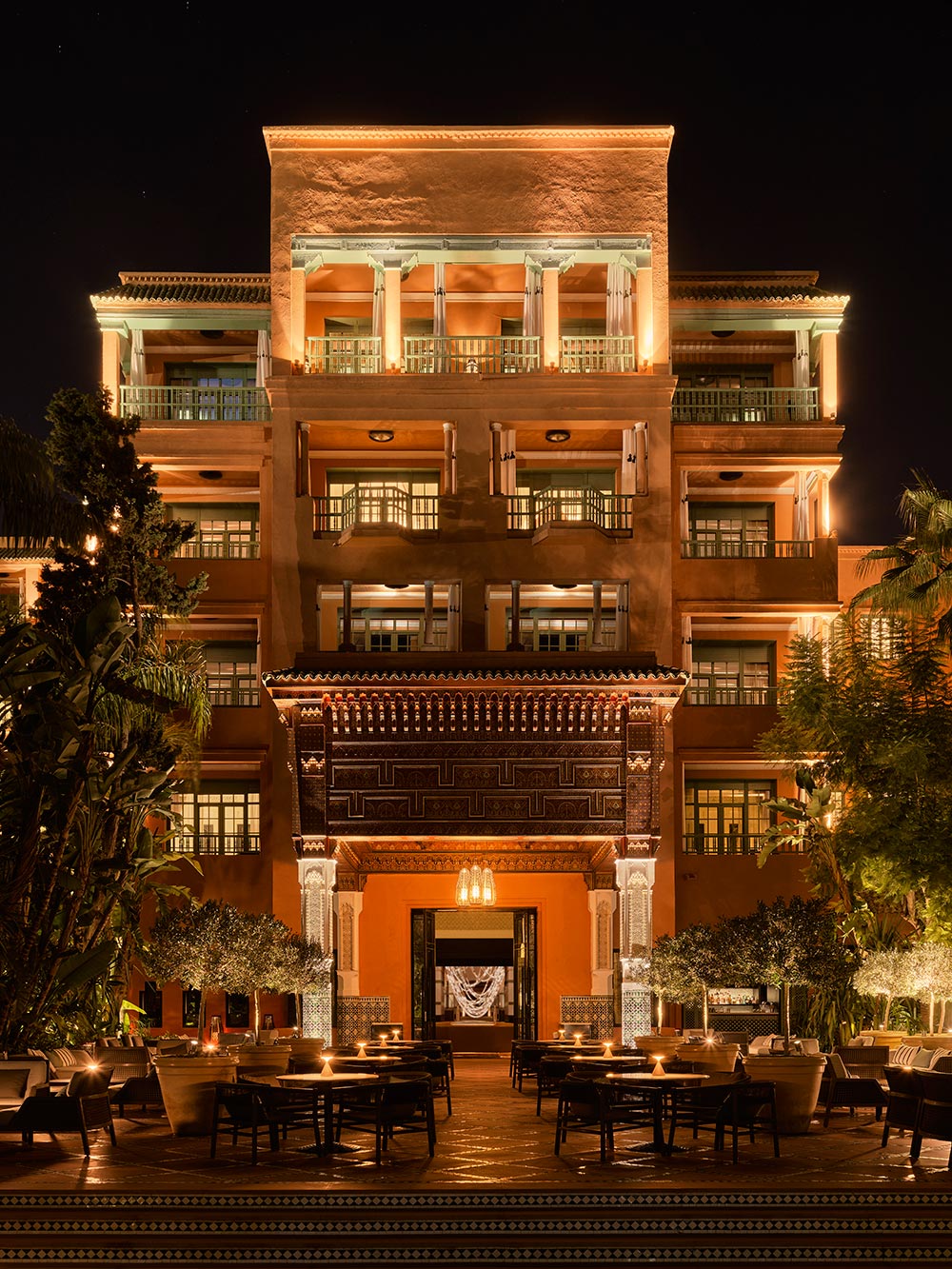 The latest renovation has added a "Wall of Fame" in the main reception area showcasing the illustrious guests who have stayed and a display case with guest books and drawings. Images courtesy: La Mamounia