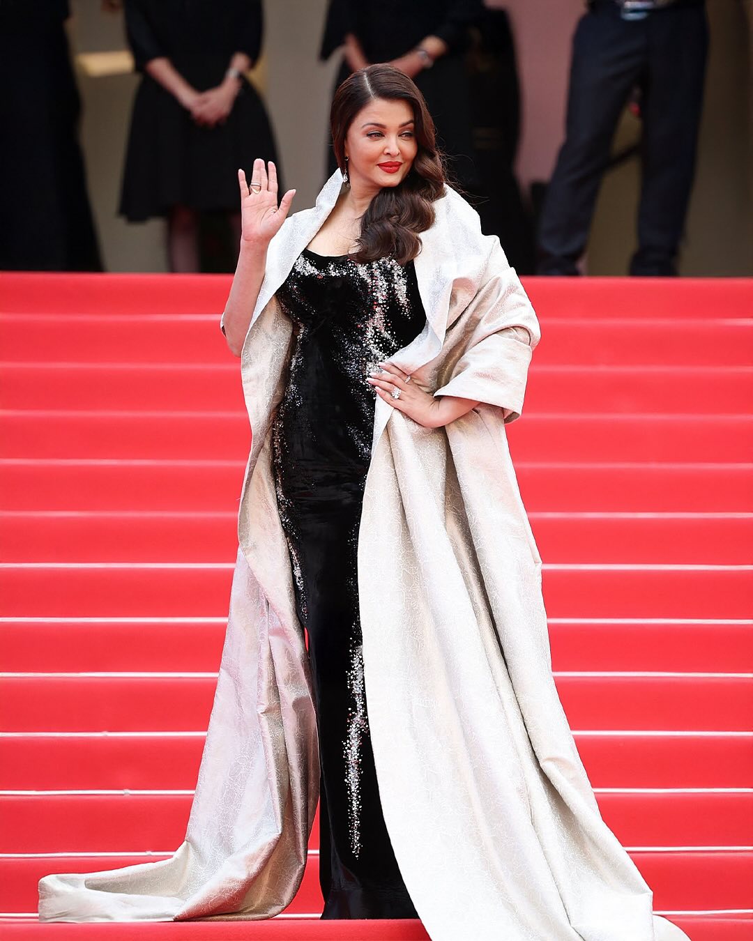 Aishwarya Rai Bachchan at the 78th Cannes Film Festival Red Carpet in Custom Gaurav Gupta Couture. (Image: Instagram))