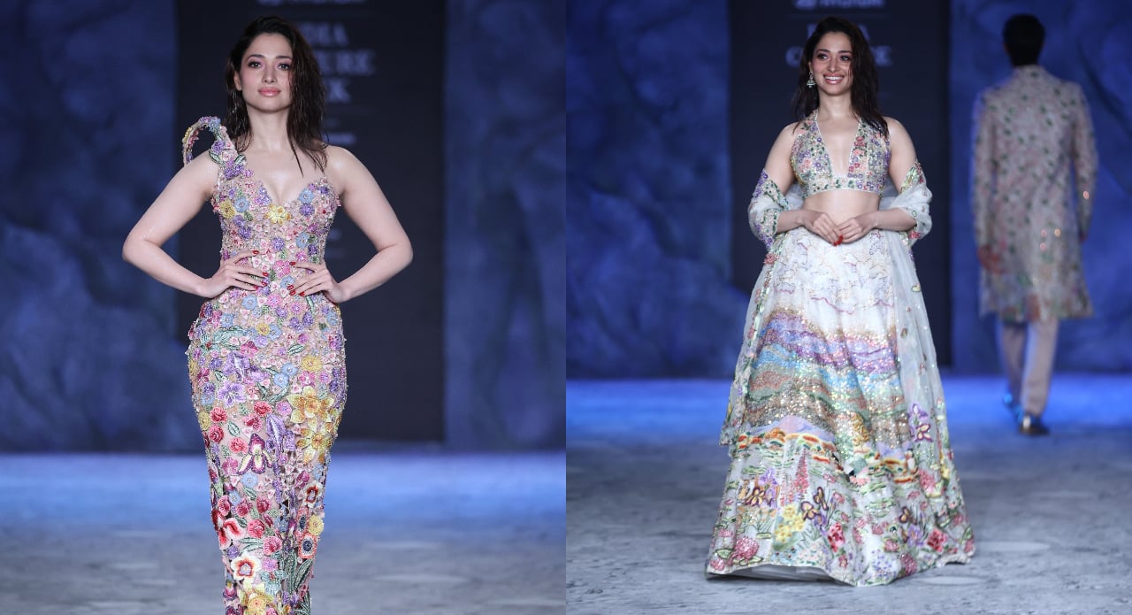 India Couture Week 2025: Tamannaah Bhatia Becomes Rahul Mishra’s Muse In Garden-to-Galaxy Couture