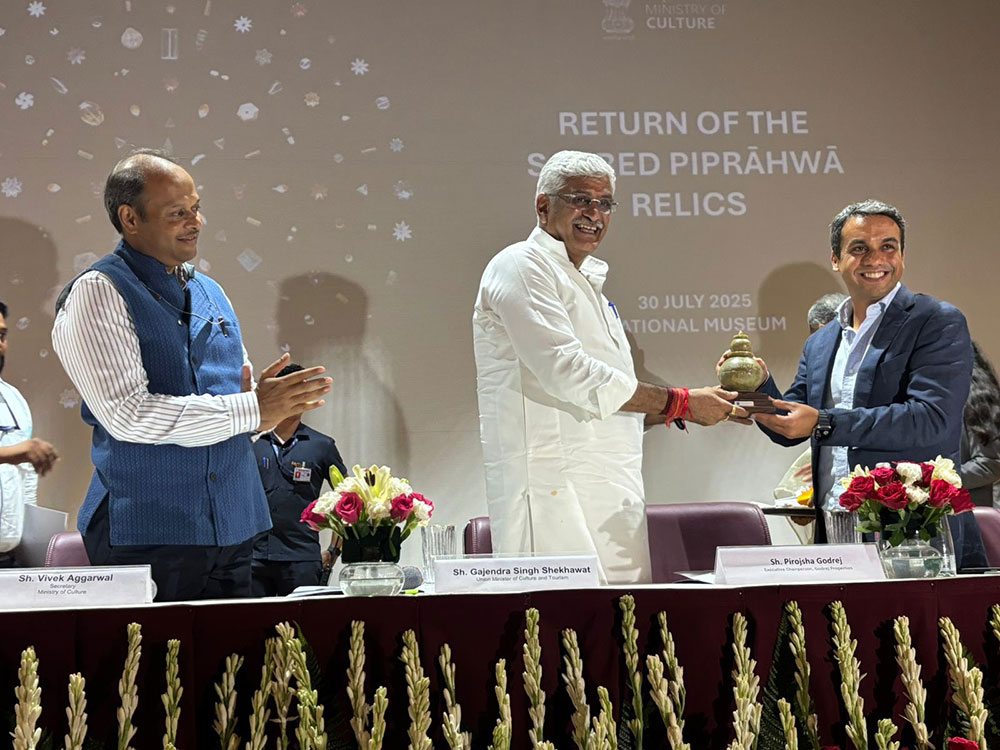 The Piprahwa treasures were slated to be auctioned off at Sotheby's in Hong Kong in May.