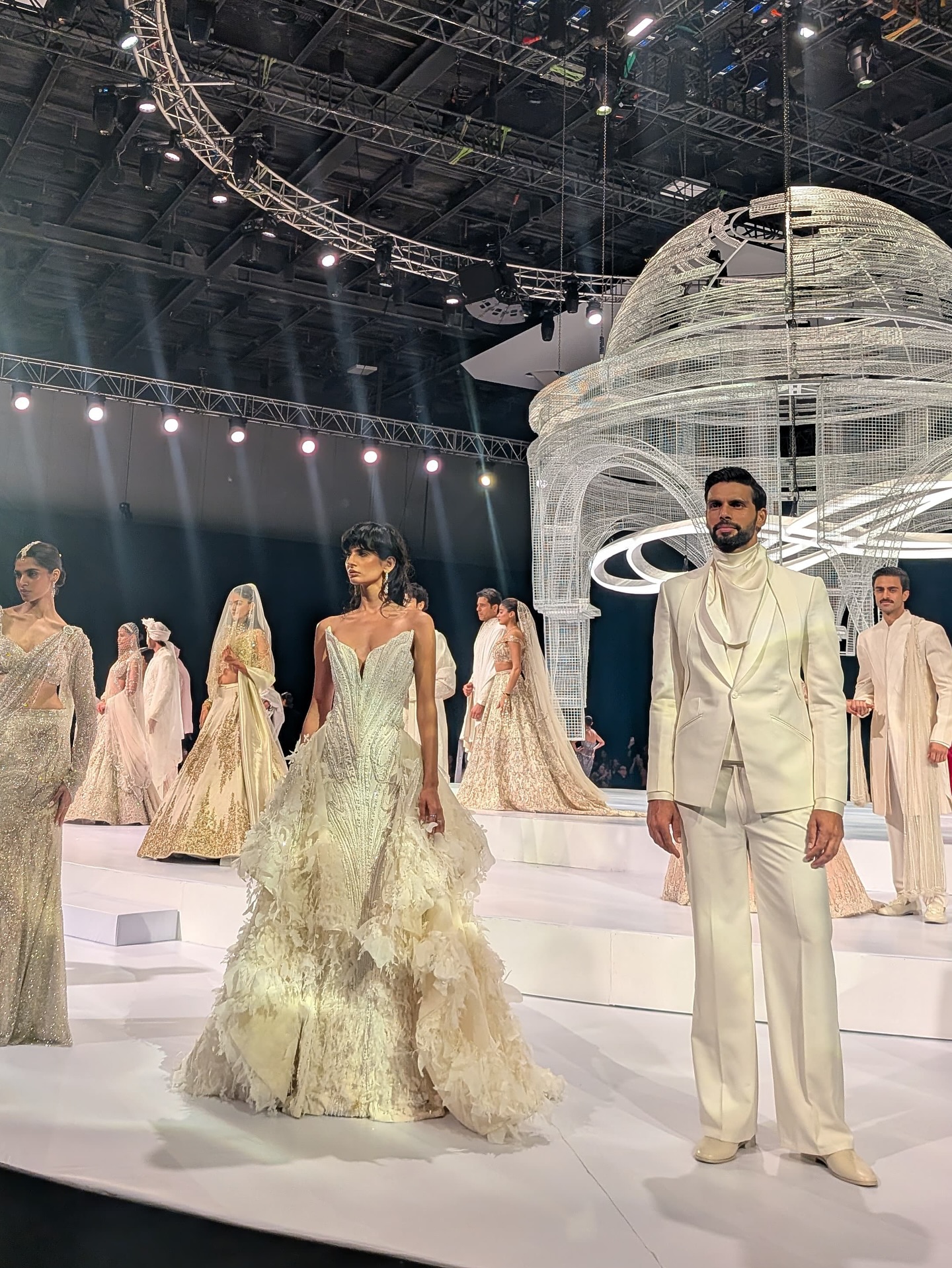 Models pose on the runway after showcasing looks from Quantum Entanglement (Image: Instagram)