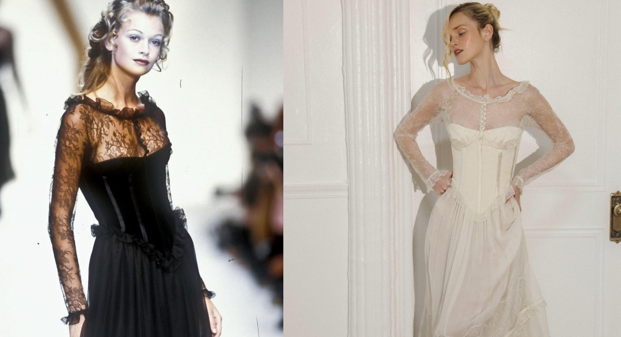 Romantic lace and heritage charm — Valentino for Cancer.