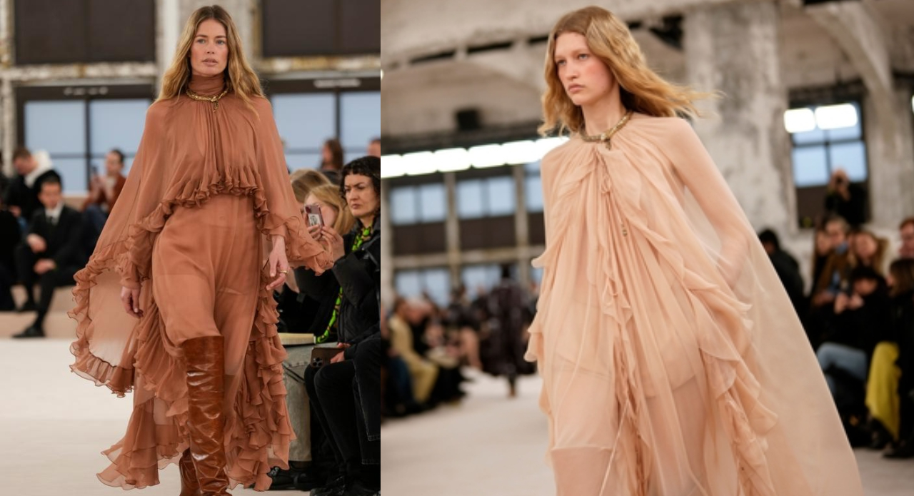 Free-spirited luxury in a flowing Chloé silhouette.