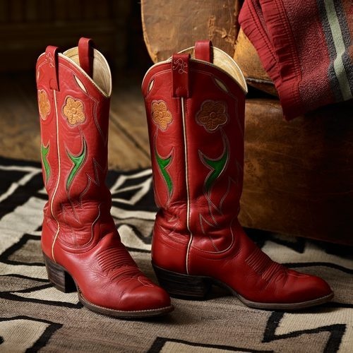Ralph Lauren reimagines the classic cowboy boot with signature prints and luxe craftsmanship.