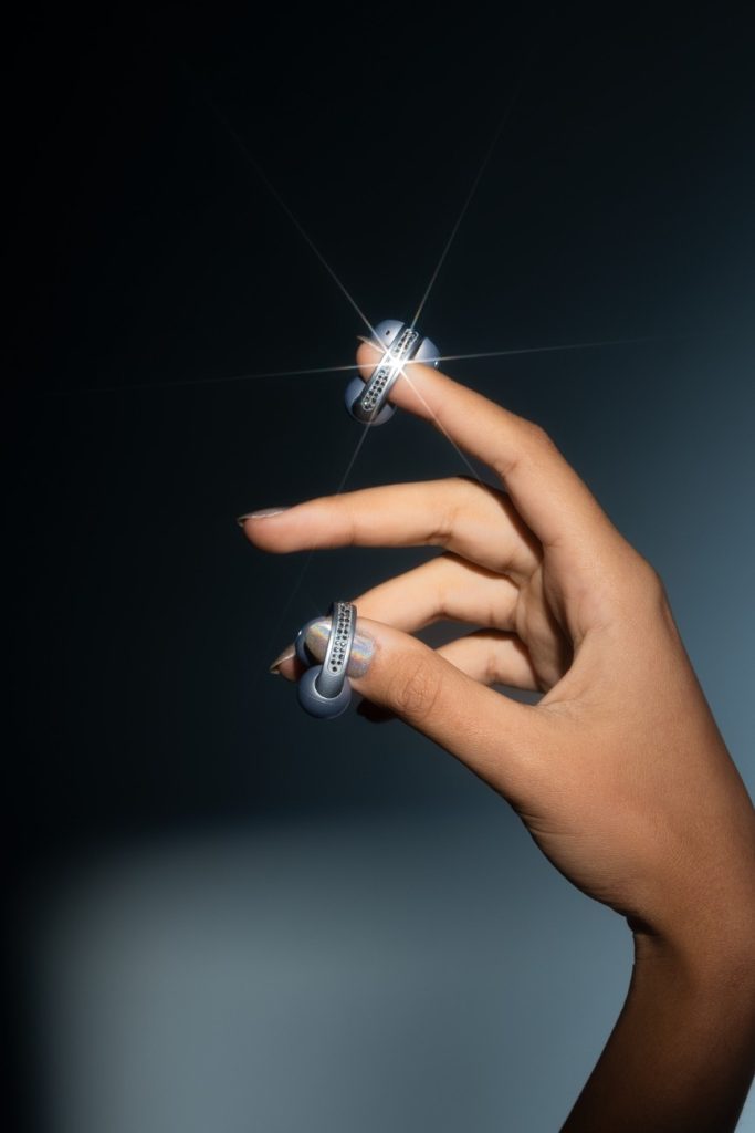 The Motorola Razr 60 Swarovski, and the Moto Buds Loop Swarovski Edition costs Rs ₹ 64,999