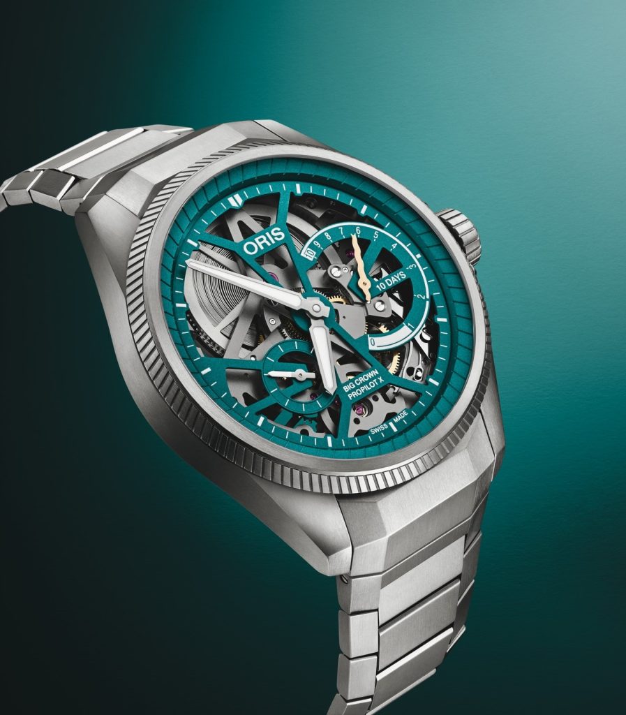 Twice as strong, and at least 45% lighter than steel, titanium is safe for those with sensitive skin as it does not contain nickel making it perfect for crafting high-quality timepieces