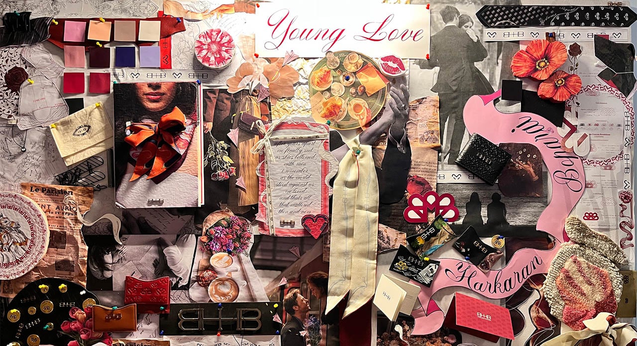 'Young Love' moodboard at HB World's Vasant Vihar studio