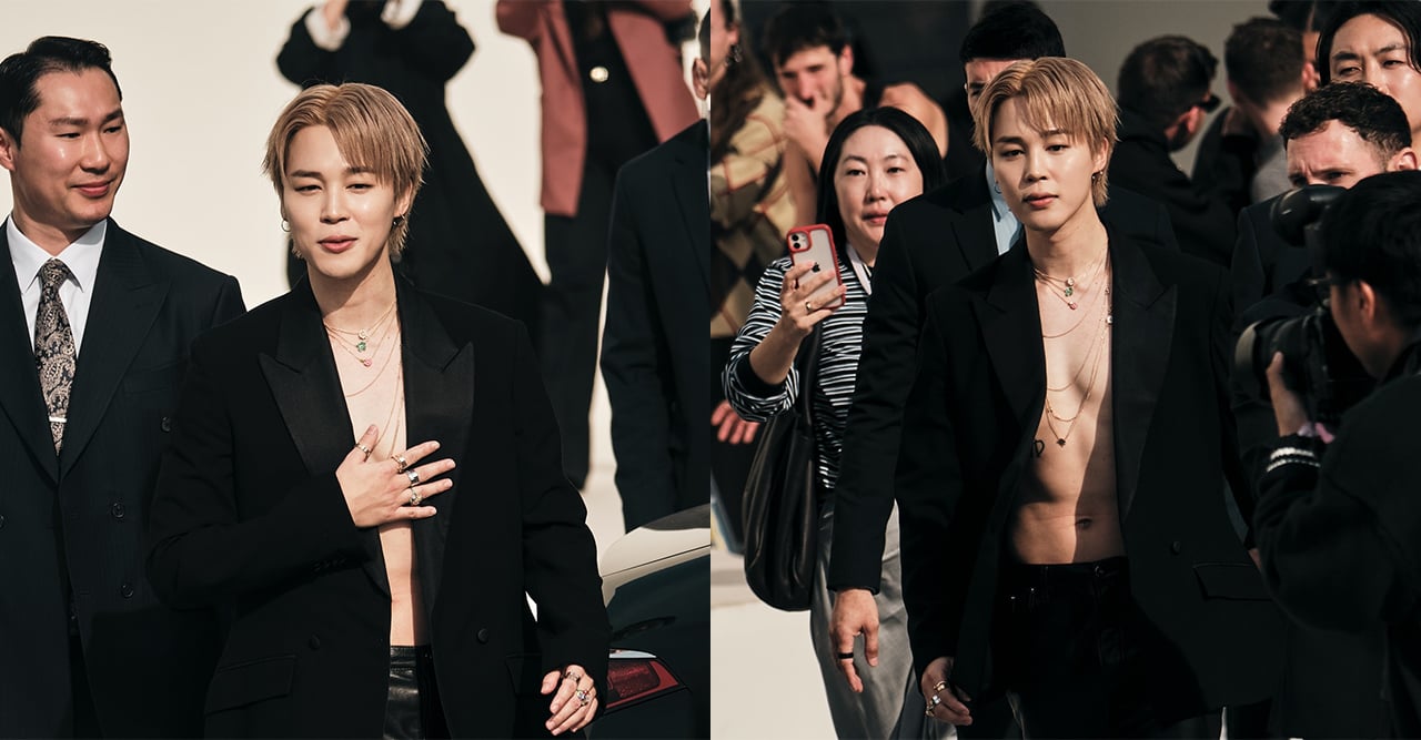 BTS Star Jimin Stuns In A Shirtless Look At Paris Fashion Week 2025