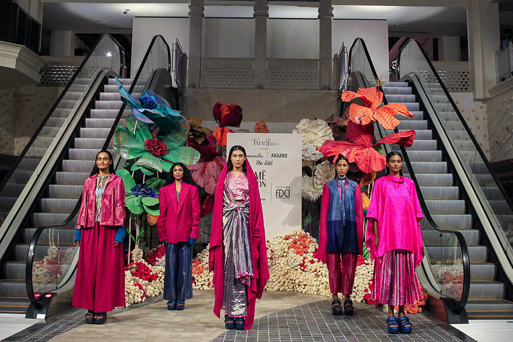 FDCI x Lakmé Fashion Week 2025 - New Delhi - AKAARO show at Lakmé Fashion Week 2025, held on October 8th at The Kunj in New Delhi, India.