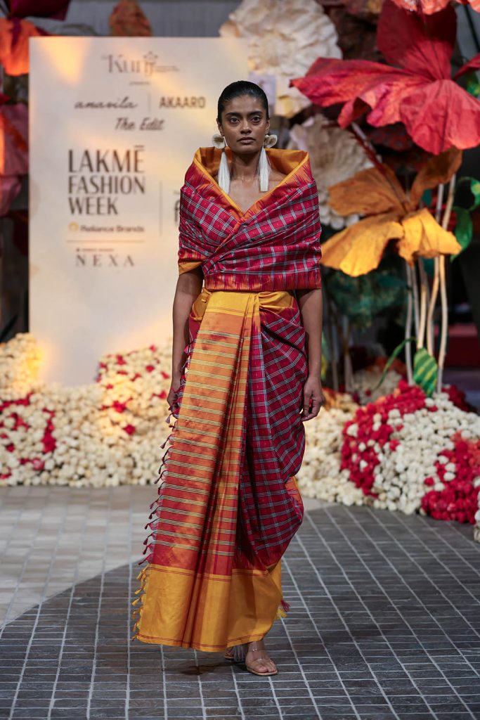 A model walks the ramp during the THE EDIT show - FDCI x Lakmé Fashion Week 2025 - New Delhi