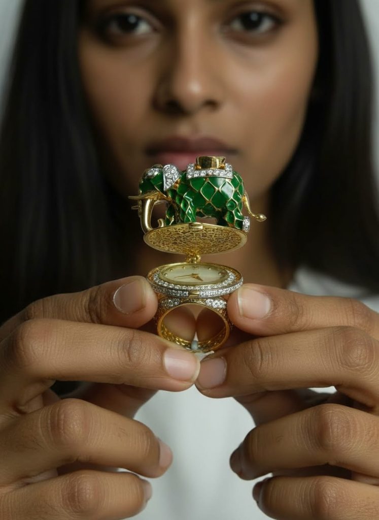 Conceptualised and designed by Gaurav Mehta this jewel-inspired watch that celebrates Rajasthan’s cultural legacy