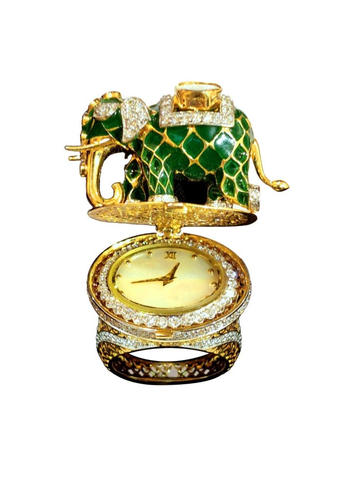 Conceptualised and designed by Gaurav Mehta this jewel-inspired watch that celebrates Rajasthan’s cultural legacy