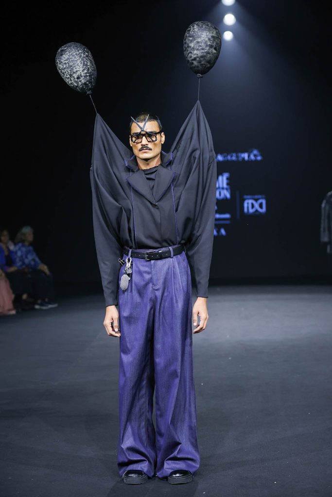 FDCI x Lakmé Fashion Week 2025 - A model walks ANURAG GUPTA presentation