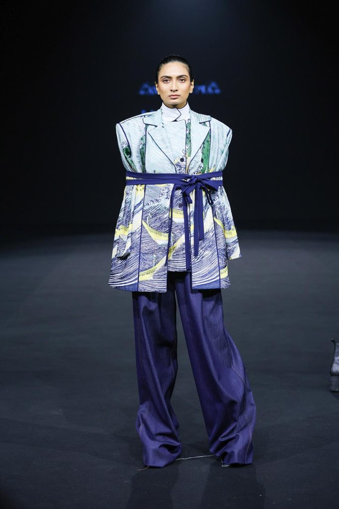 FDCI x Lakmé Fashion Week 2025 - New Delhi A model walks ANURAG GUPTA presentation