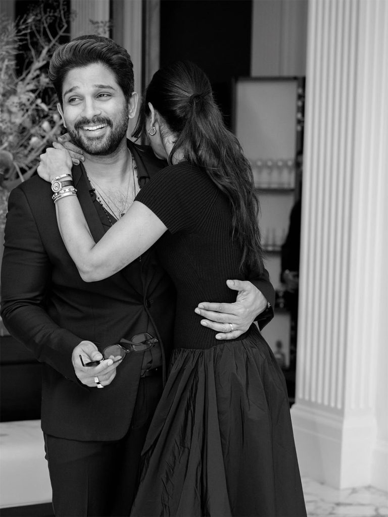 Sneha's birthday dinner pictures with husband Allu Arjun