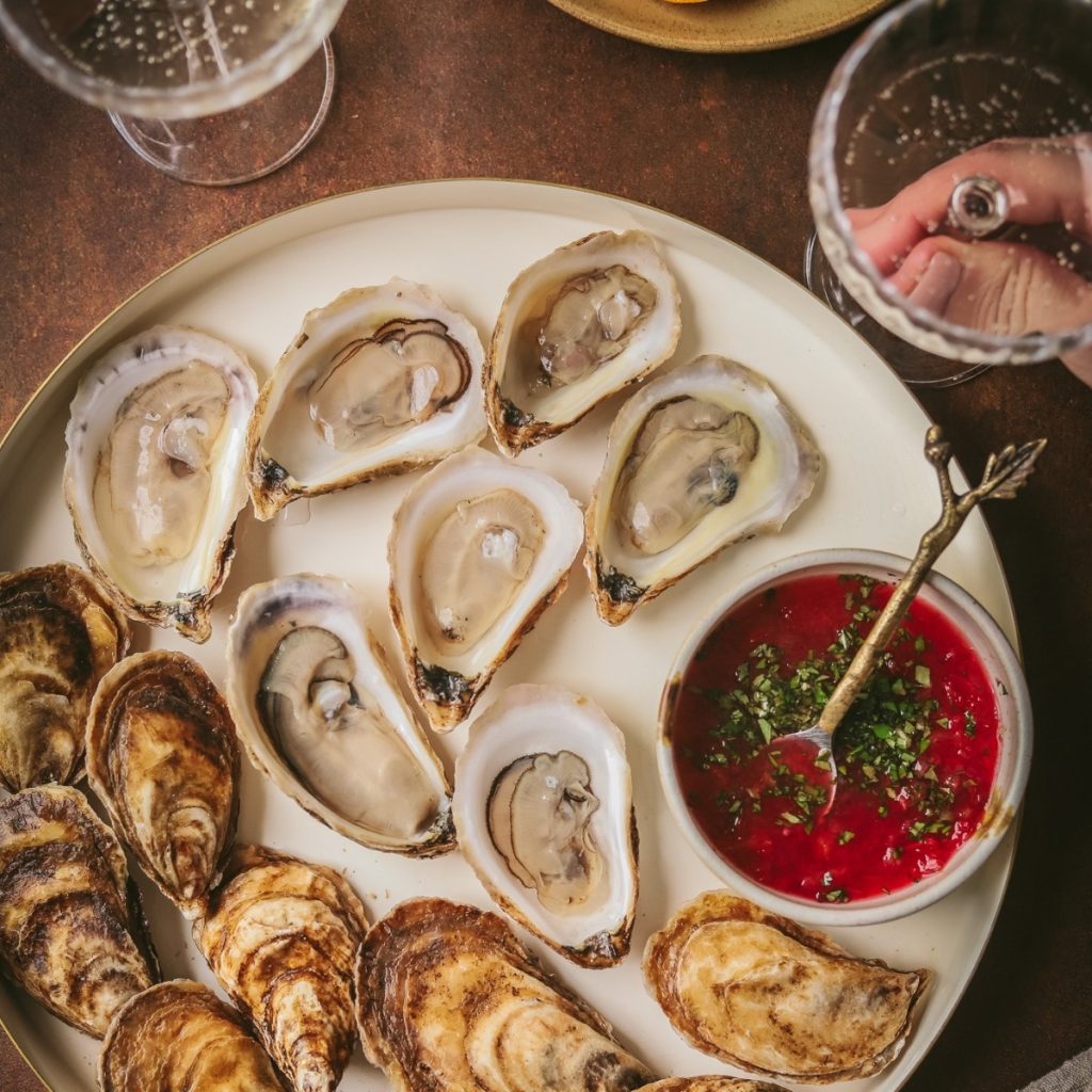 Oysters with Champagne Mignonette