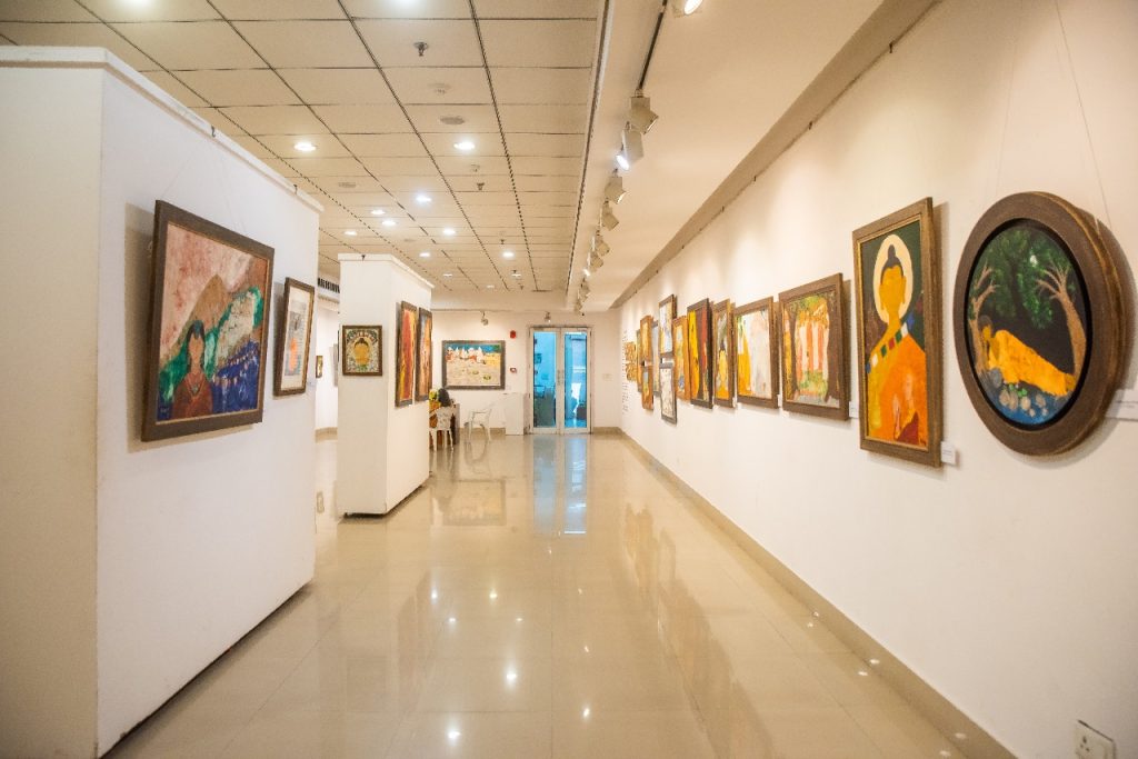 Featuring over forty paintings across Buddhism, Indian mythology and modern life, the show captures the timeless dialogue between art, spirit and human continuity