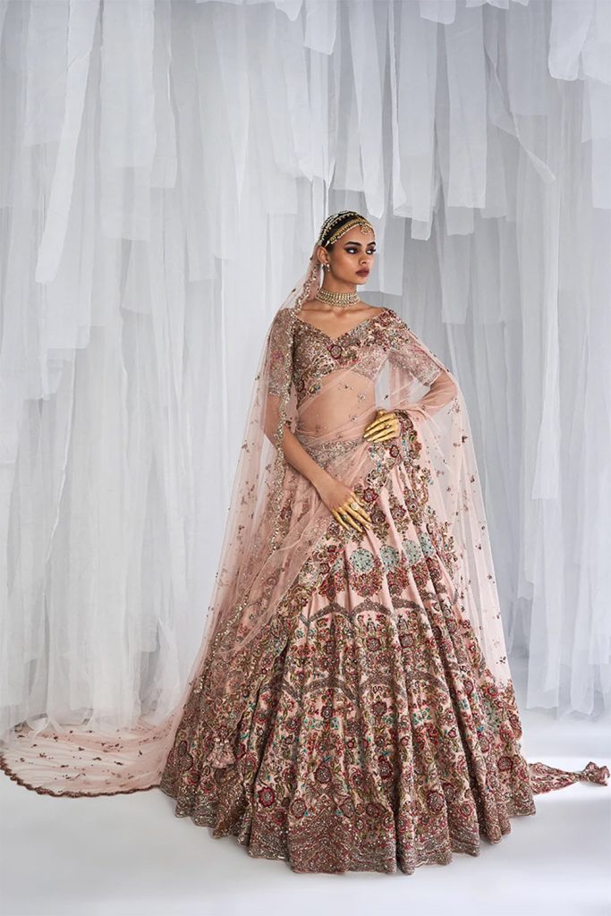 Wedding: Embroidered Elegance in Raw Silk