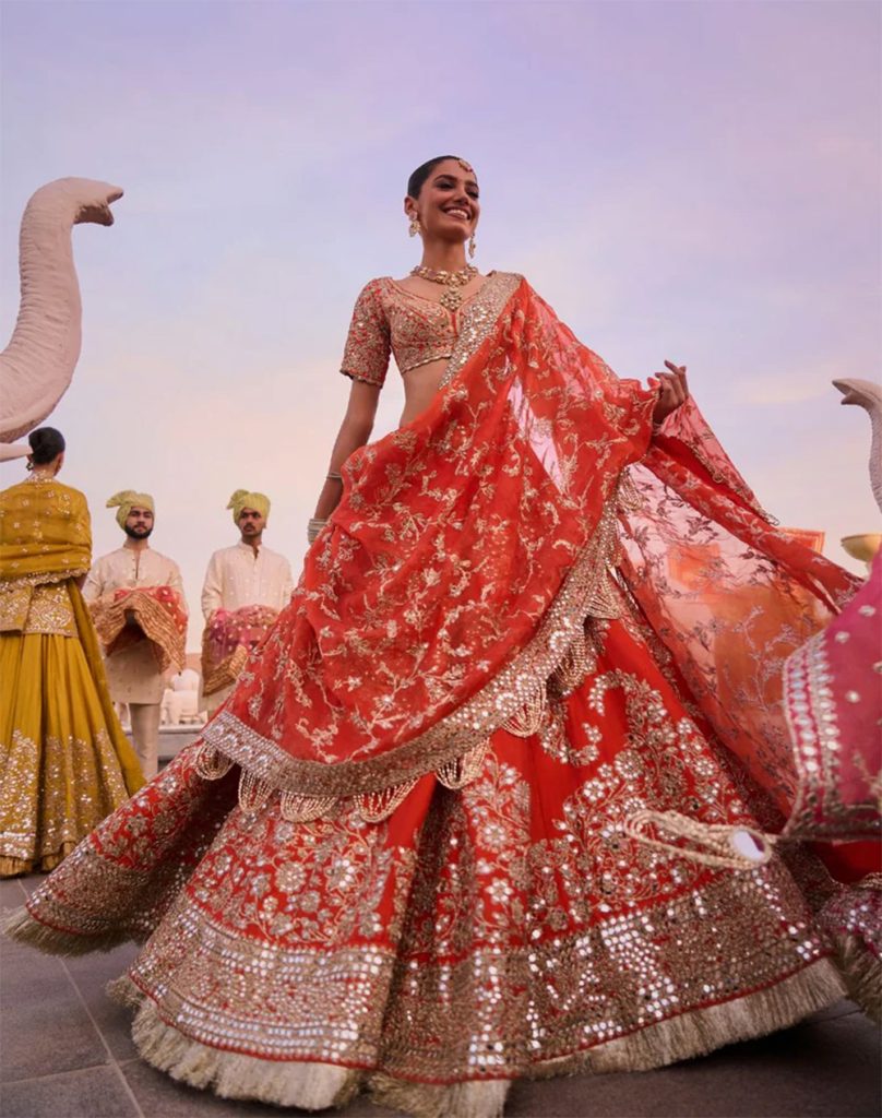 Sangeet: Twirl in Bright Colours and Mirror Work