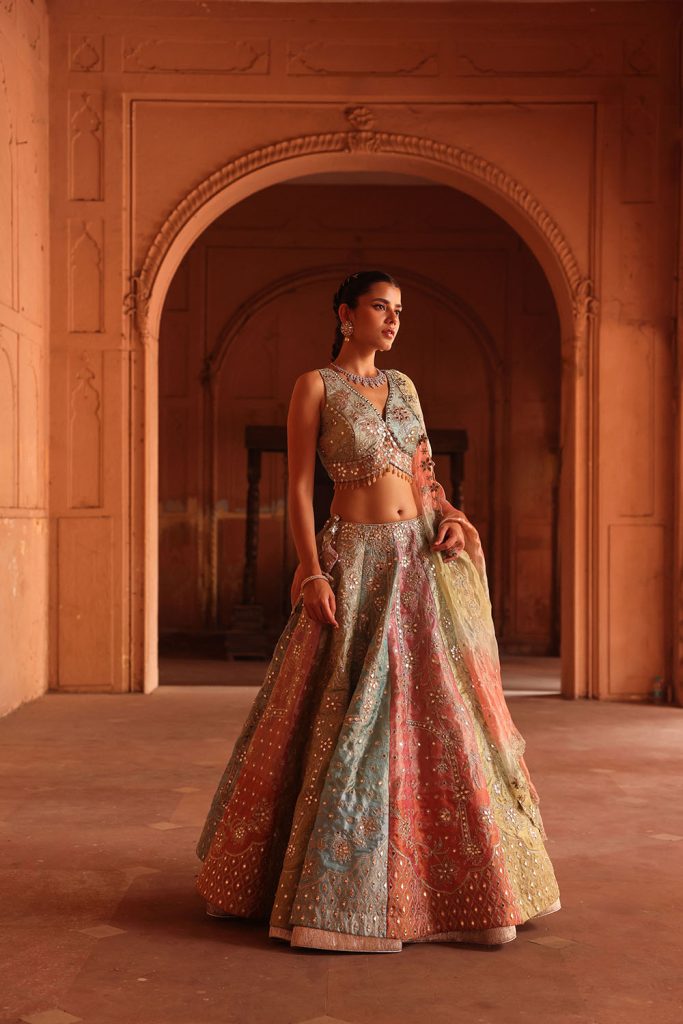 Sheesh Mahal Lehenga by Moni K