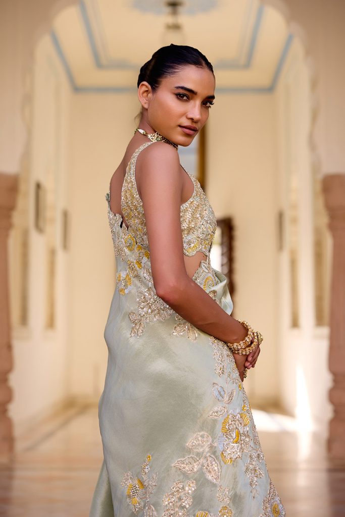 Tissue Silk Saree by Amigoes