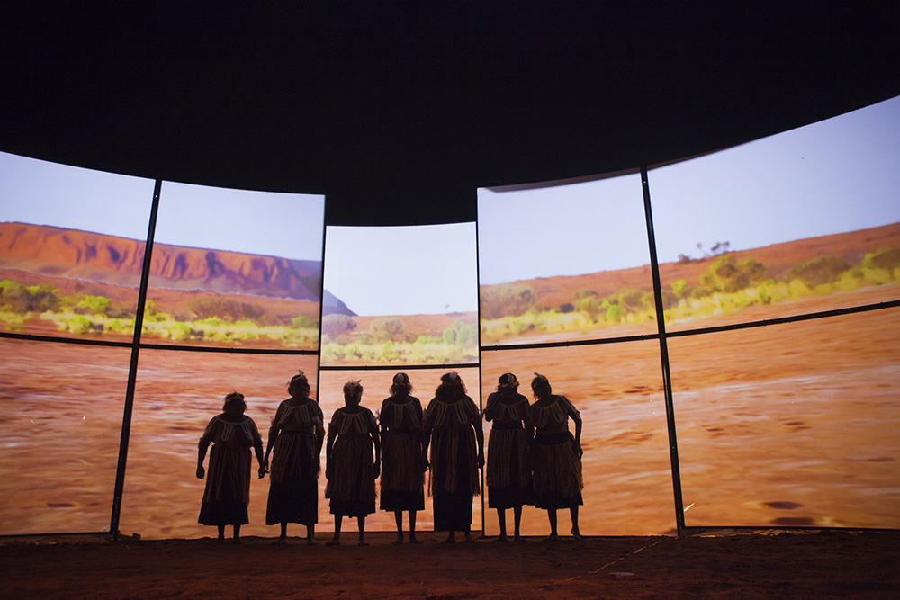 Kungkarangkalpa: Seven Sisters Songline performance at Acton amphitheatre