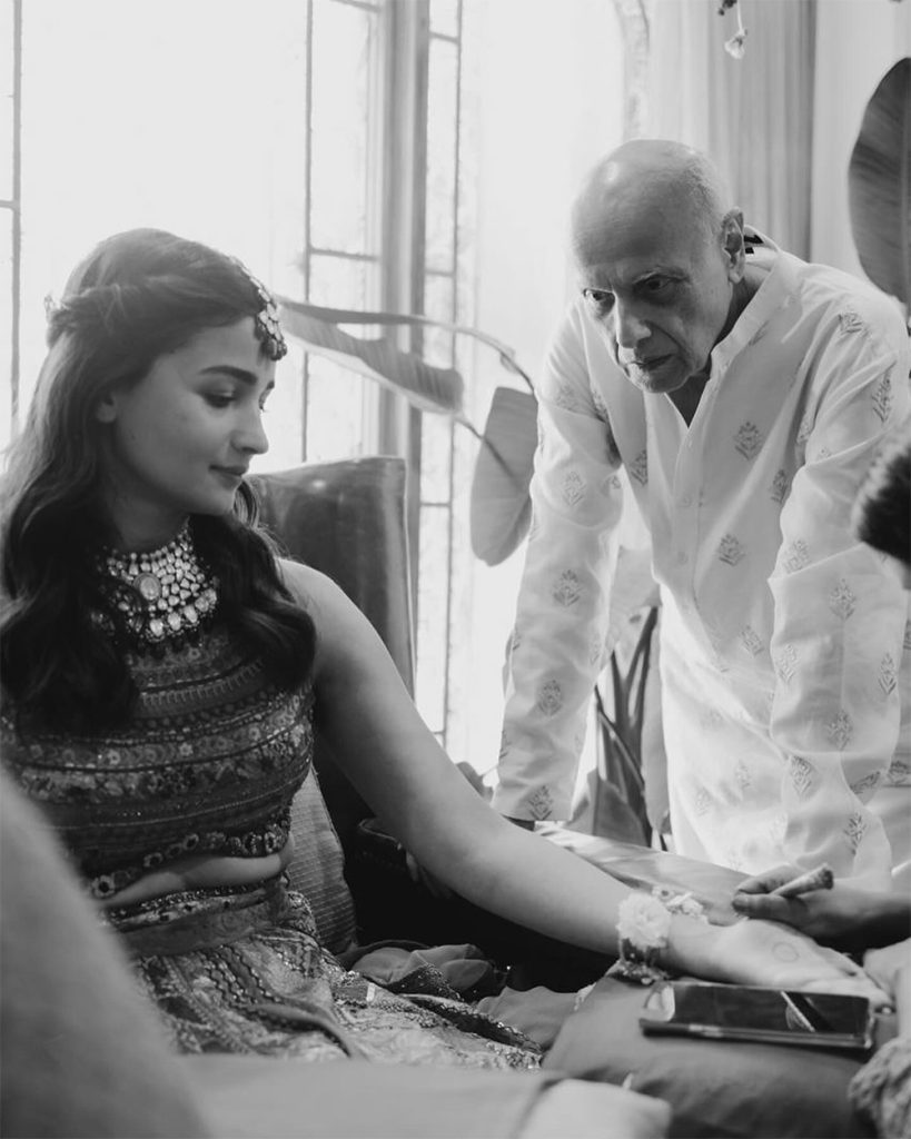Alia Bhatt's with dad Mahesh Bhatt on her wedding