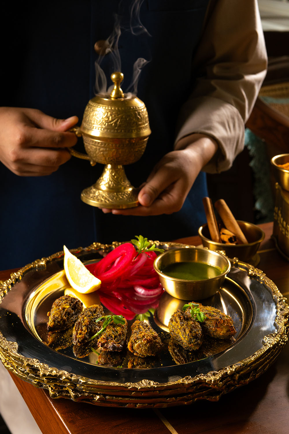 We are guided through a sequence of six ceremonies to evoke each of our senses