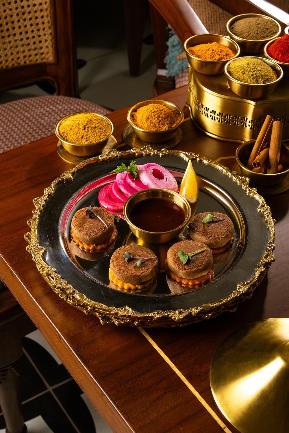 kebabs are hand rolled with the chef’s touch,seasoned with our signature stone - ground fresh kebab masala.