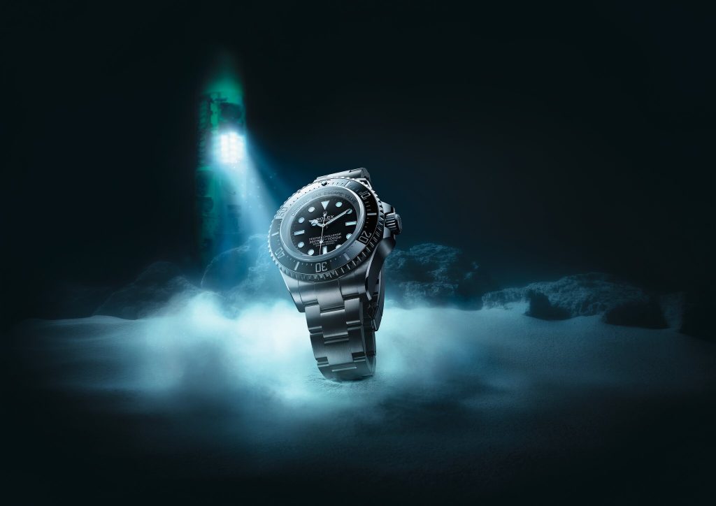 his 50mm timepiece is made from what the brand calls "RLX" titanium, which is ultralight in weight and lends significant robustness and durability