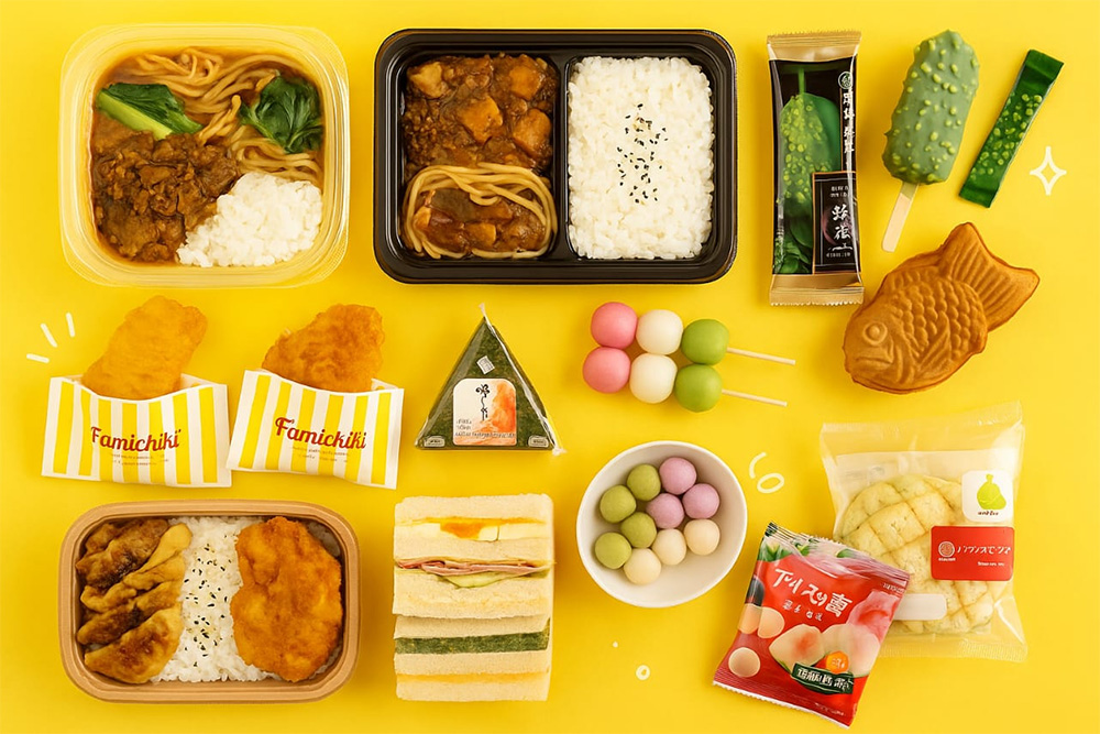 Japan convenience store food, Japan 7-Eleven snacks, Japan travel guide