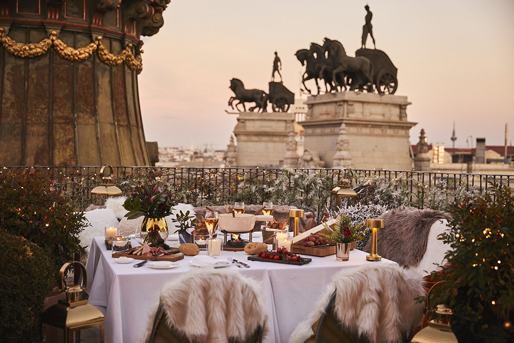 Four Seasons Hotel Madrid - Dani Winter Terrace, Top Restaurants to celebrate Christmas,Christmas restaurants 2025,Best places to celebrate Christmas