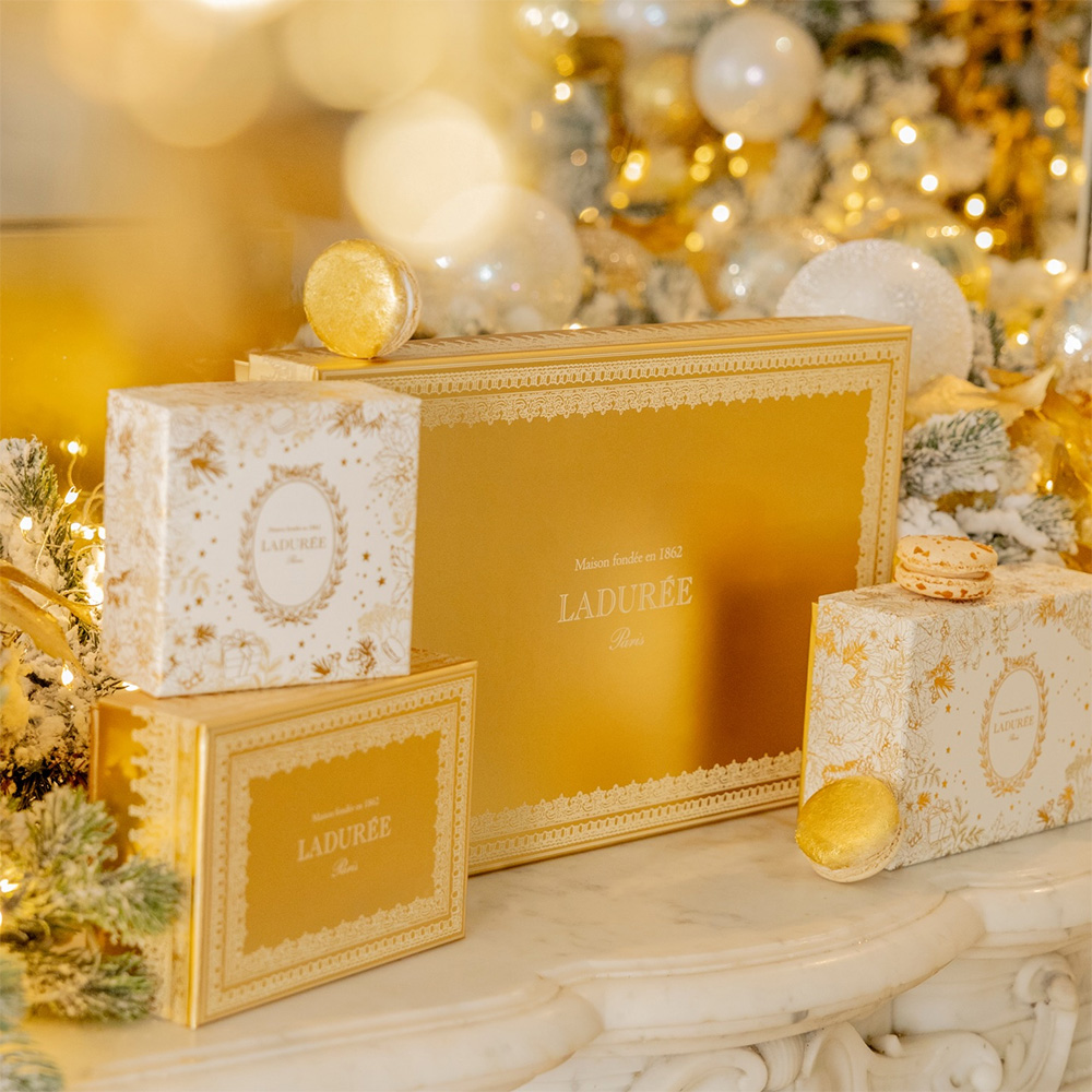 Laduree Magic Garden macaron gift boxes, Christmas celebrations,Christmas gift baskets,
