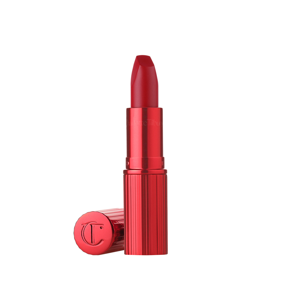 Charlotte Tilbury Matte Revolution In Cinematic Red,Charlotte Tilbury Cinematic Red Christmas lipstick, matte festive red party lipstick,