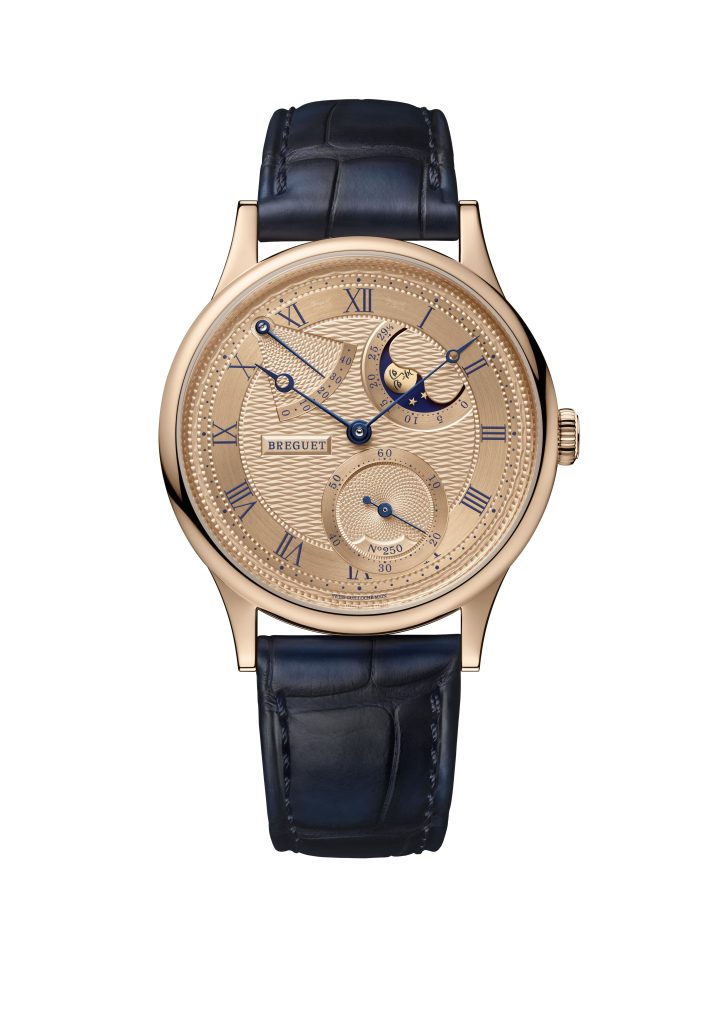 The dial of this 39mm Breguet gold watch is the centre piece
