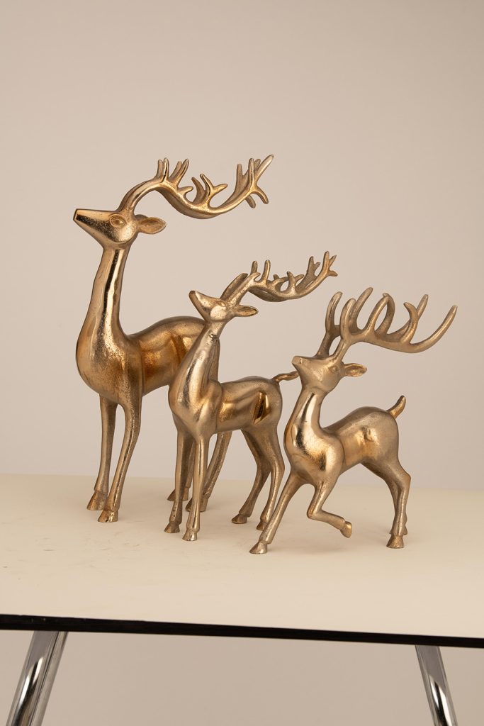 Metal Reindeer Set by Madihah Homes