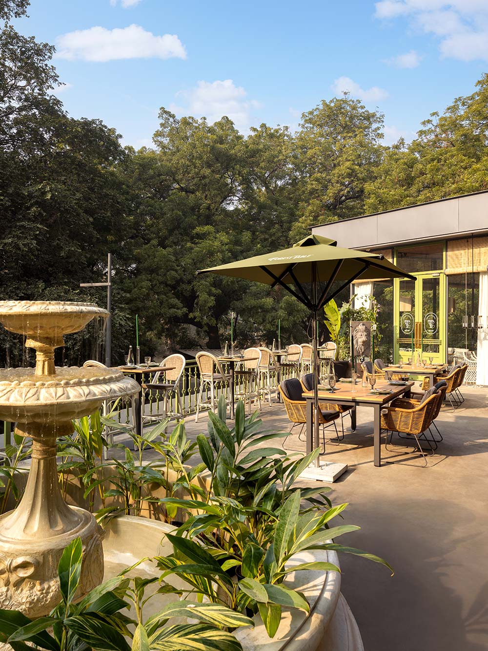Forest Table — an expansive luxury dining, spanning 30,000 sq ft at Teen Murti Bhavan