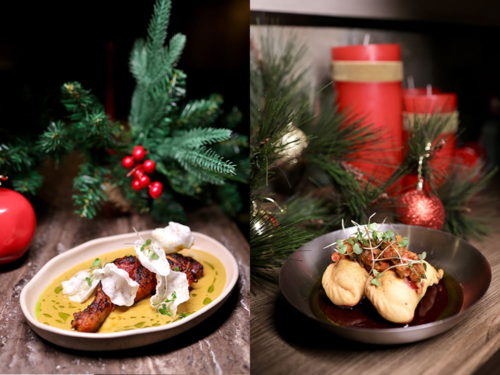 Indy By Qla (Delhi), Indy By Qla christmas menu, Christmas restaurants India,festive dining experiences,