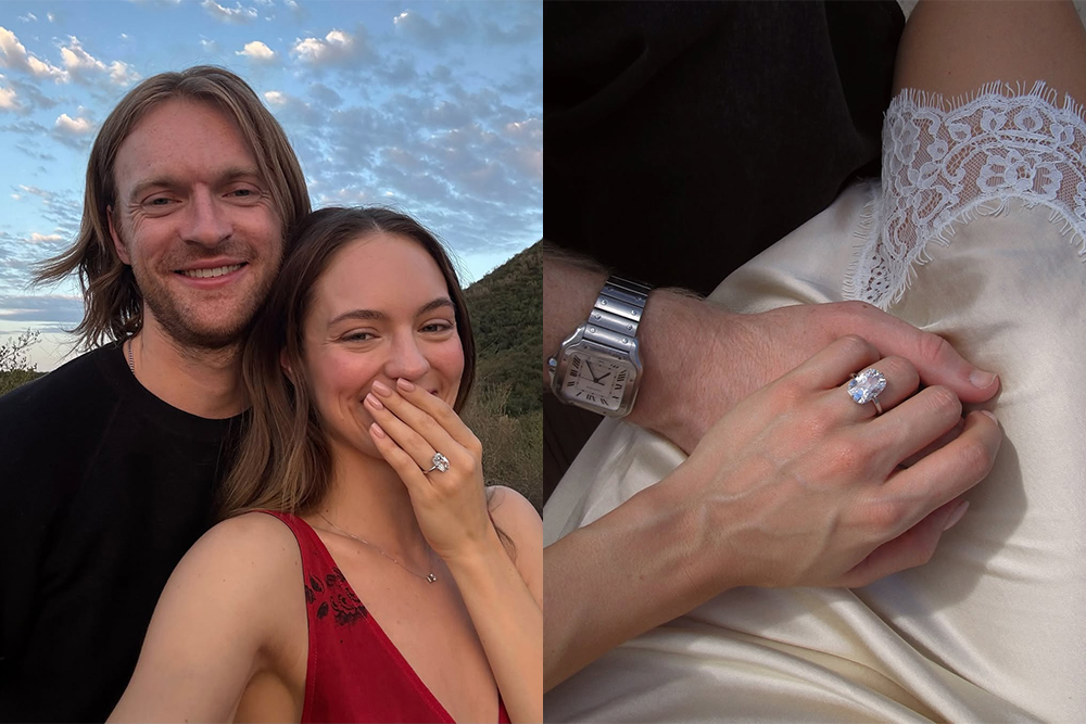 Claudia Sulewski, Finneas And Claudia Sulewski, celebrity jewellery trends 2025,million dollar engagement rings,