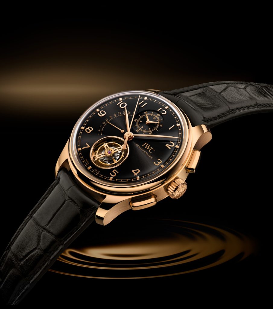 Limited to just 100 pieces, the IWC Portugieser Tourbillon Rétrograde Chronograph