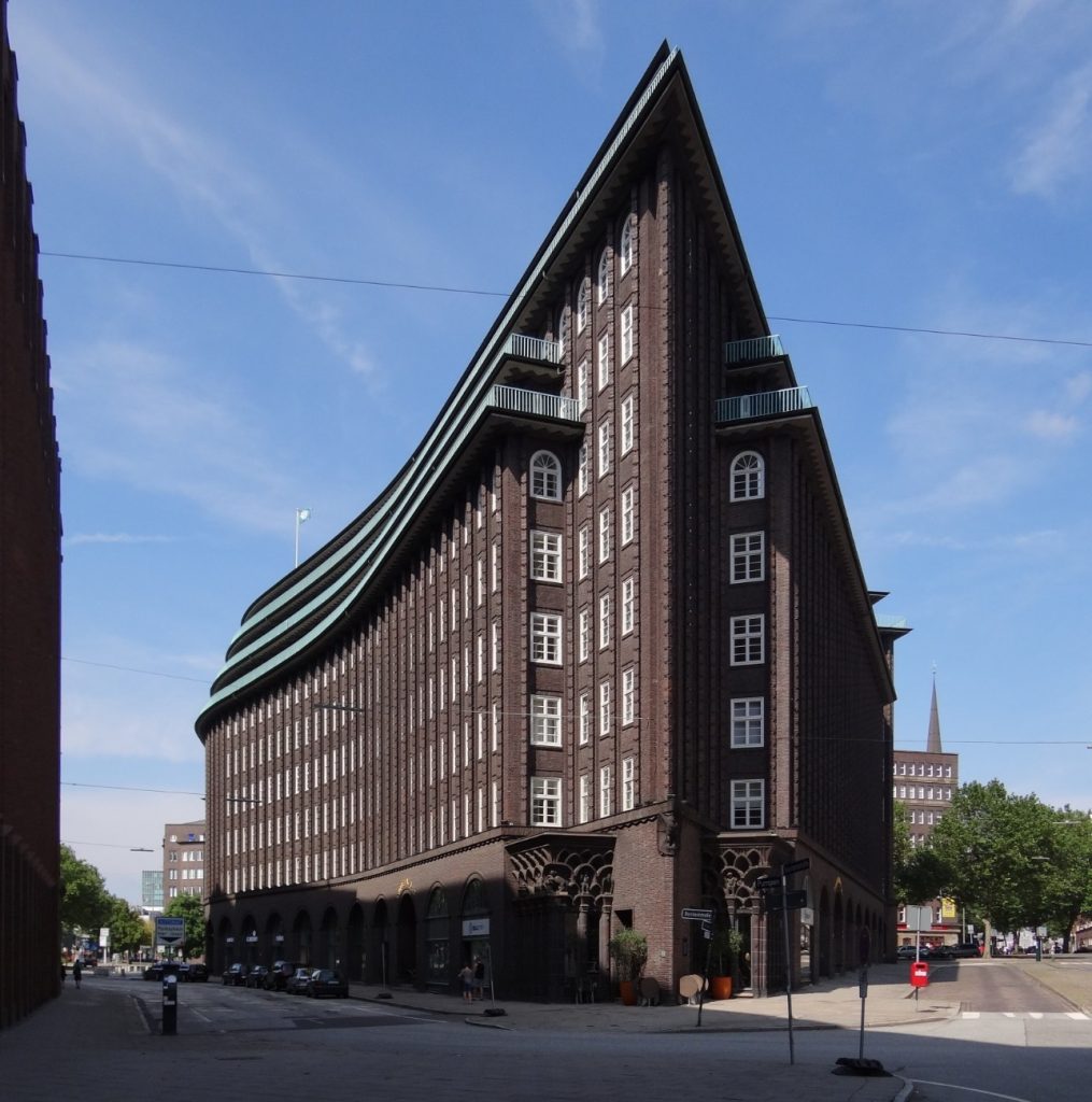 Chilehaus represents expressionist architecture
