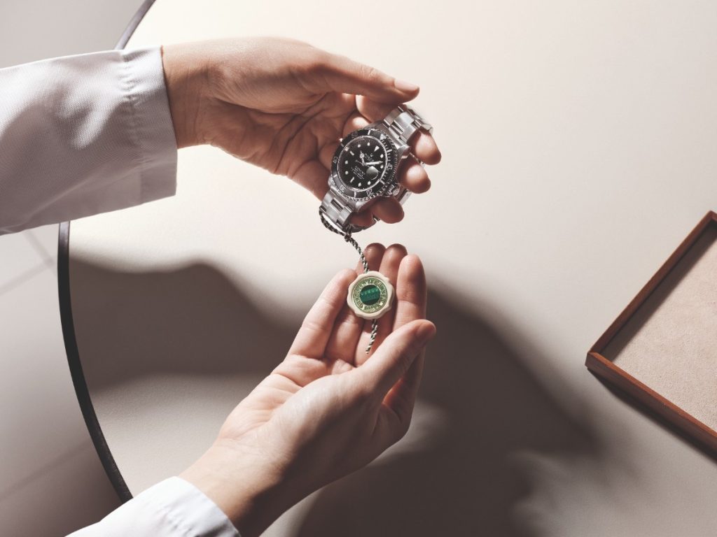 A genuine Rolex feels solid in the hand