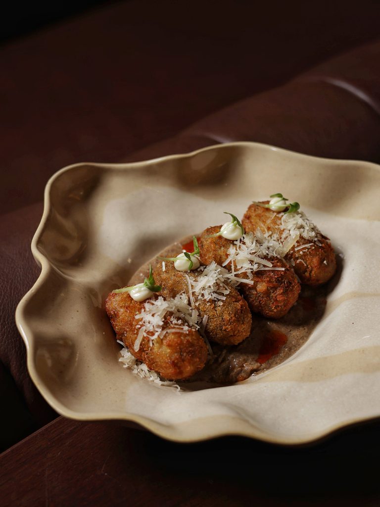 TRUFFLE MUSHROOM CROQUETTES -Mr Button