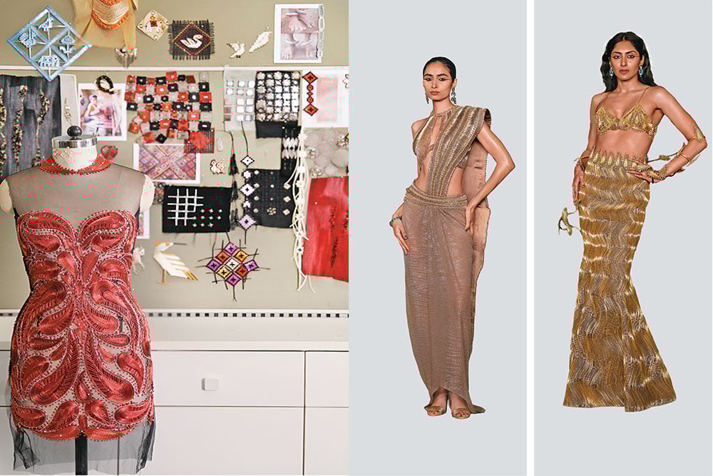 Rimzim Dadu's creations are rooted in material-first, architectural, and innovative design language