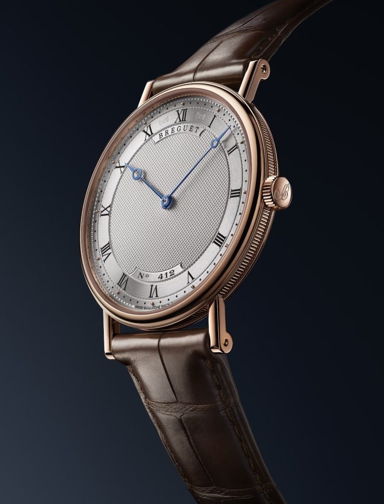 This extra flat Breguet with a 38mm diameter embodies classical restraint paired