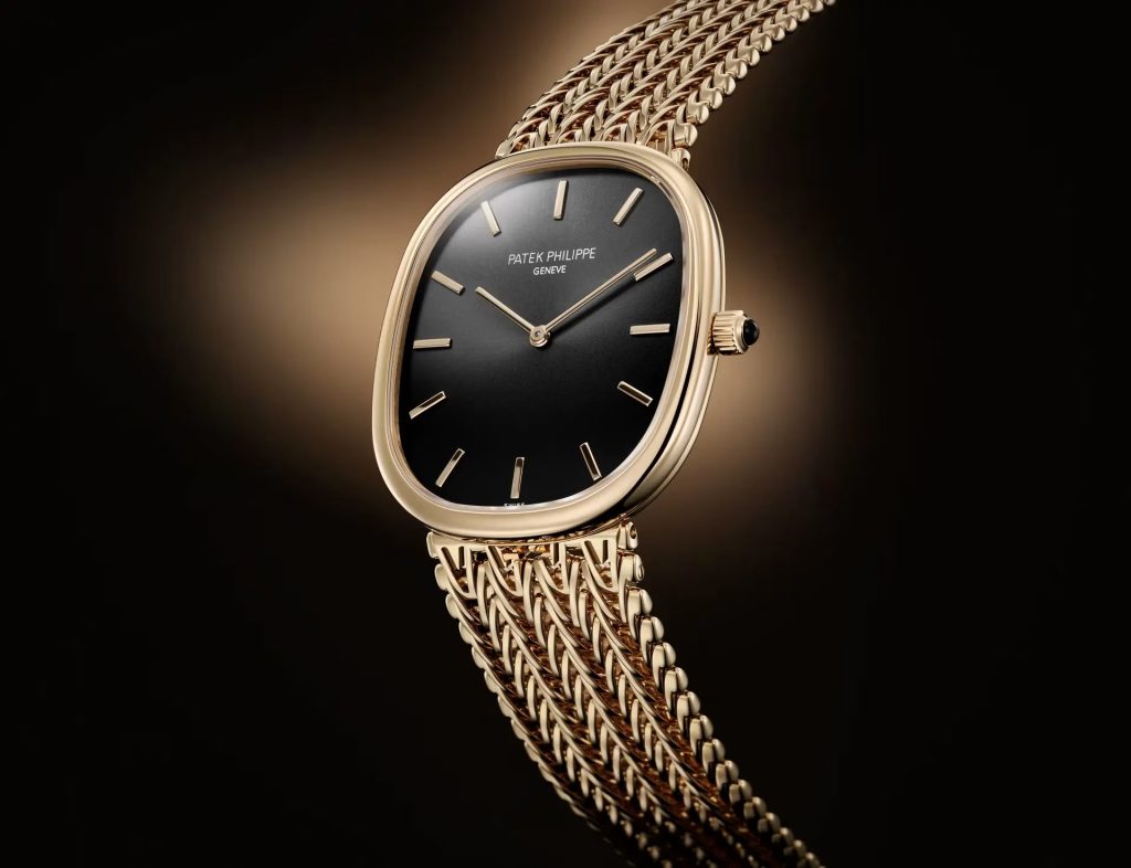 The first iteration of the Golden Ellipse reference 5738 presents the collection