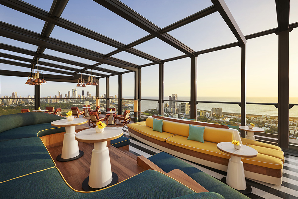 AER at Four Seasons Mumbai, AER rooftop bar, AER Mumbai 34th floor, AER Mumbai nightlife, AER luxury bar, 