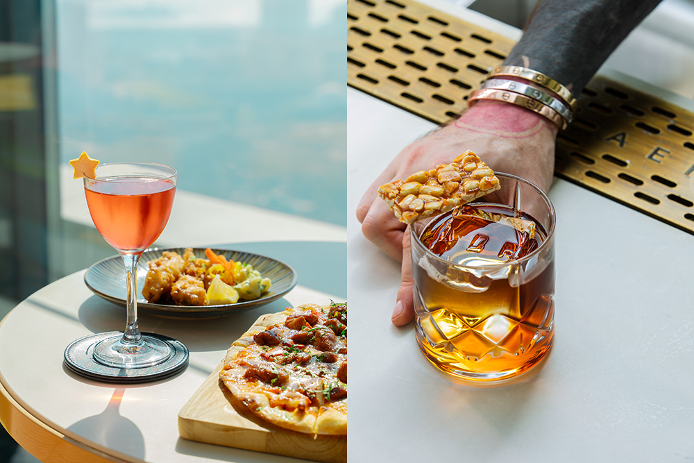 AER Worli, AER skyline views, AER sunset bar, AER cocktails, AER Mumbai rooftop, AER iconic bar, 