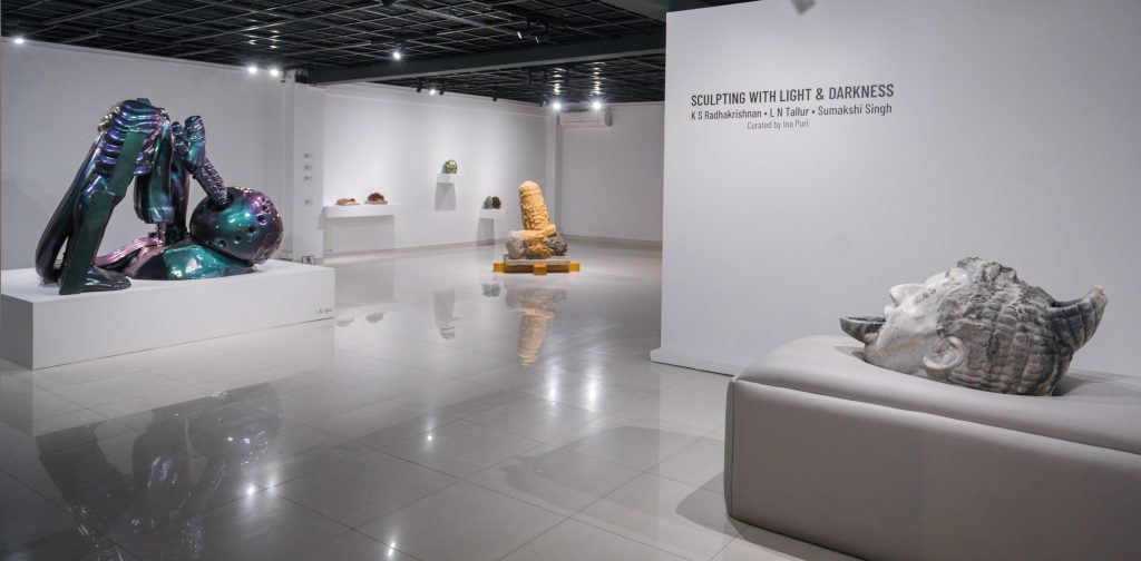 Lighting played a crucial role in shaping the experience of this exhibition