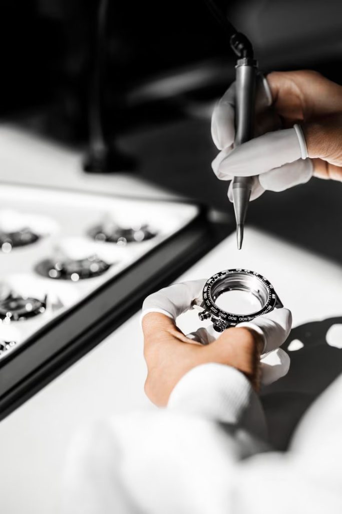 Once finished the case is cleaned thoroughly because dust is the enemy